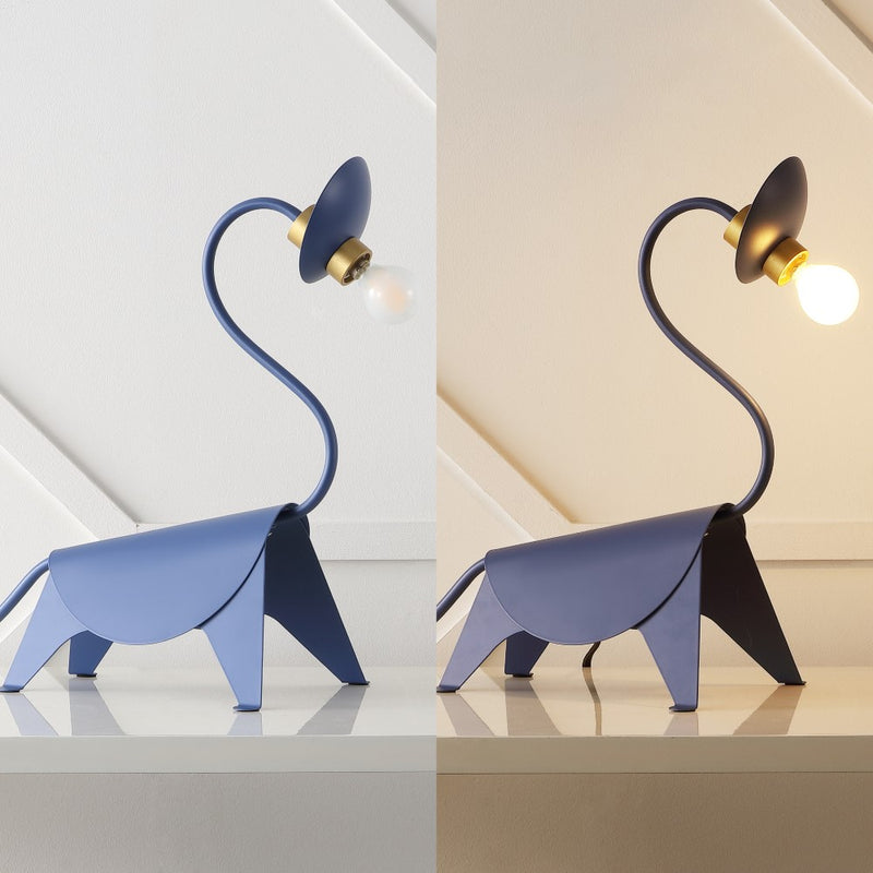 Bradley 16" Modern Industrial Iron Brachiosaurus LED Kids' Lamp