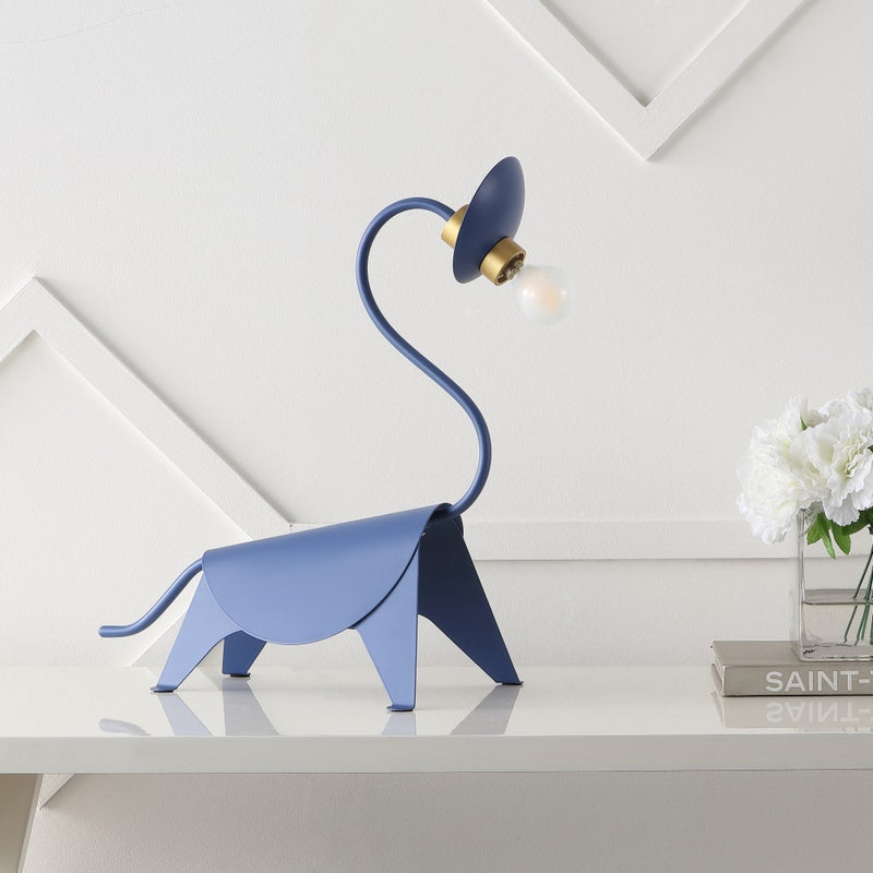 Bradley 16" Modern Industrial Iron Brachiosaurus LED Kids' Lamp