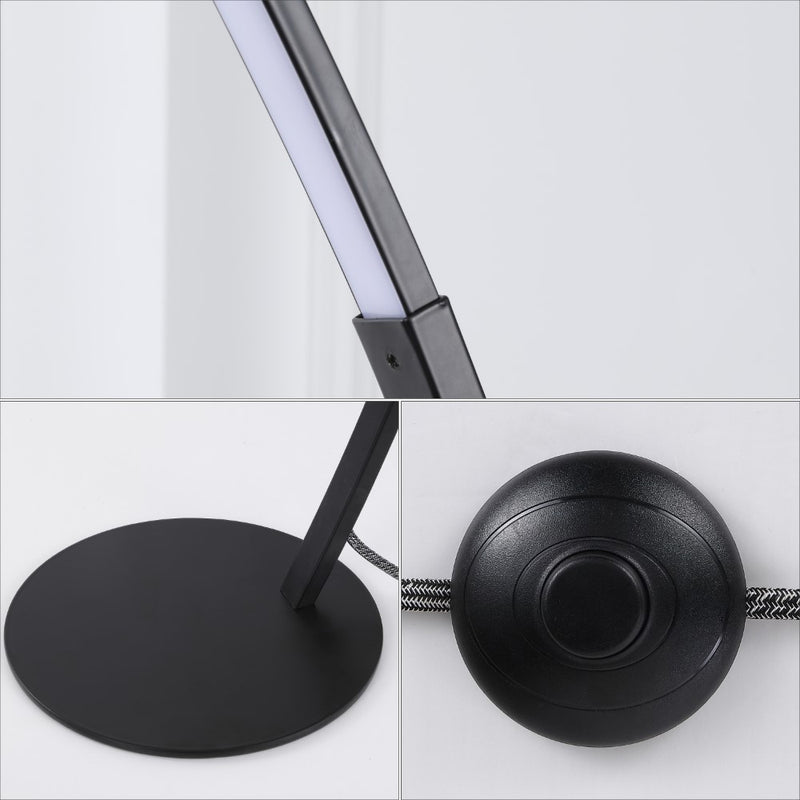Enzo 68" Contemporary Minimalist Metal Arc Dimmable Integrated LED Floor Lamp - JONATHAN Y