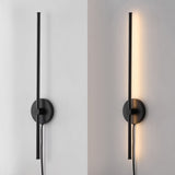 Anton 27.25" Modern Minimalist Iron Adjustable Bar Integrated LED Plug-In Sconce - JONATHAN Y
