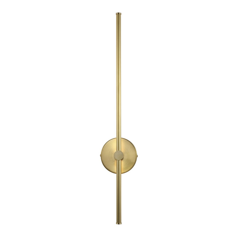 Anton 27.25" Modern Minimalist Iron Adjustable Bar Integrated LED Plug-In Sconce - JONATHAN Y
