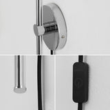 Anton 27.25" Modern Minimalist Iron Adjustable Bar Integrated LED Plug-In Sconce