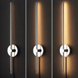 Anton 27.25" Modern Minimalist Iron Adjustable Bar Integrated LED Plug-In Sconce