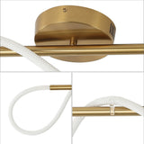 Alessio Contemporary Minimalist 360 Adjustable Silicone Neon Rope Dimmable Linear Integrated LED Flush Mount - JONATHAN Y