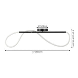 Alessio Contemporary Minimalist 360 Adjustable Silicone Neon Rope Dimmable Linear Integrated LED Flush Mount - JONATHAN Y