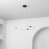 Nuvola 31.5" Contemporary Minimalist Metal/Acrylic Adjustable Dimmable Cloud Integrated LED Chandelier - JONATHAN Y