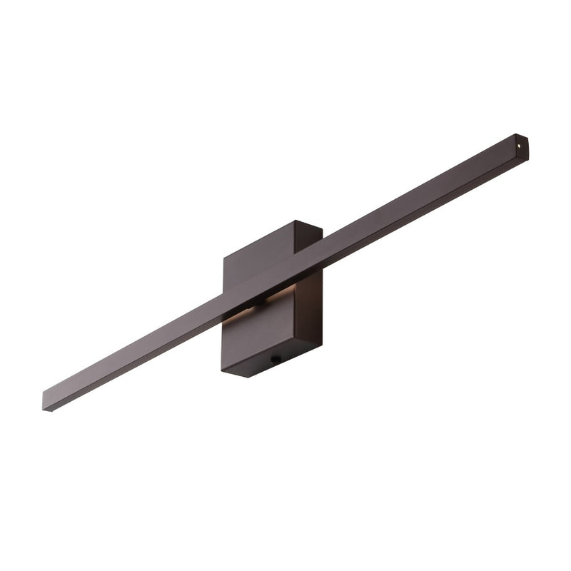 Vara 28" Modern Minimalist Indoor/Outdoor Metal 350-Degree Rotatable Dimmable Integrated LED Wall Sconce - JONATHAN Y