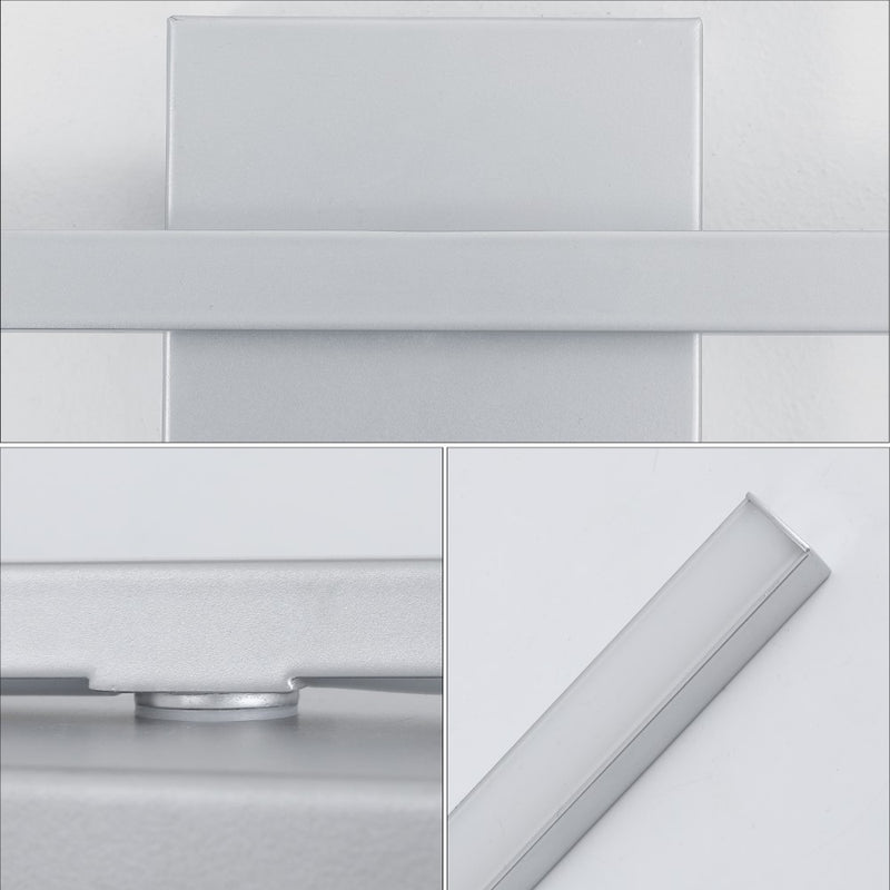 Vara 28" Modern Minimalist Indoor/Outdoor Metal 350-Degree Rotatable Dimmable Integrated LED Wall Sconce