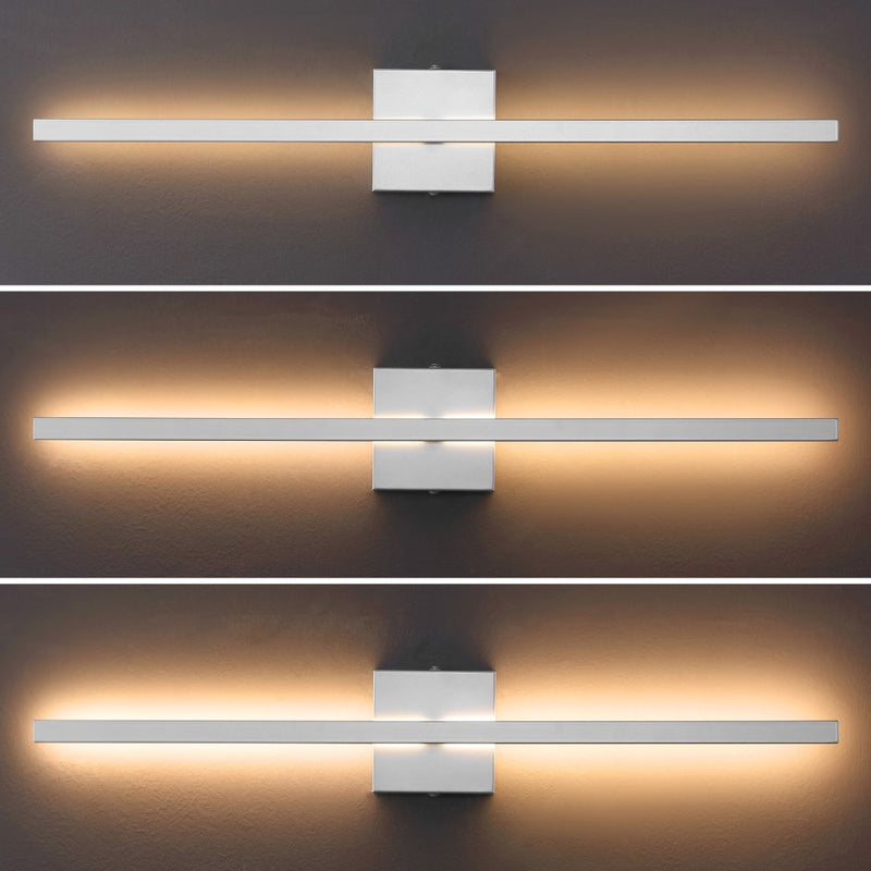 Vara 28" Modern Minimalist Indoor/Outdoor Metal 350-Degree Rotatable Dimmable Integrated LED Wall Sconce - JONATHAN Y