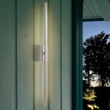 Vara 28" Modern Minimalist Indoor/Outdoor Metal 350-Degree Rotatable Dimmable Integrated LED Wall Sconce - JONATHAN Y