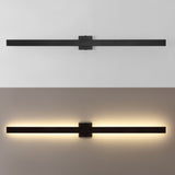 Vara 49.5" Modern Minimalist Indoor/Outdoor Metal 350-Degree Rotate Dimmable Integrated Linear LED Wall Sconce - JONATHAN Y