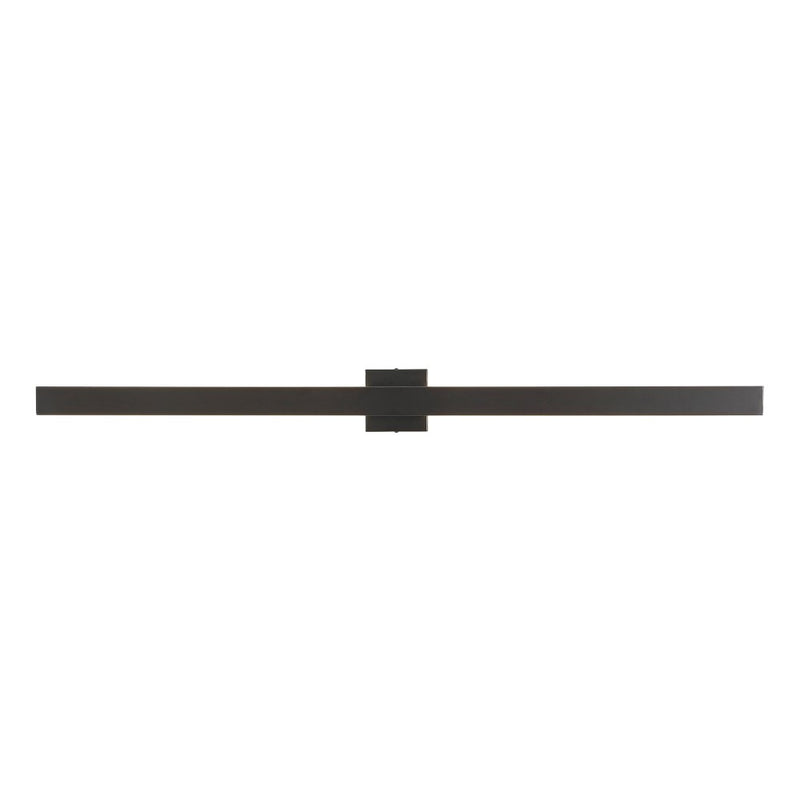 Vara 49.5" Modern Minimalist Indoor/Outdoor Metal 350-Degree Rotate Dimmable Integrated Linear LED Wall Sconce - JONATHAN Y