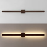 Vara 49.5" Modern Minimalist Indoor/Outdoor Metal 350-Degree Rotate Dimmable Integrated Linear LED Wall Sconce - JONATHAN Y