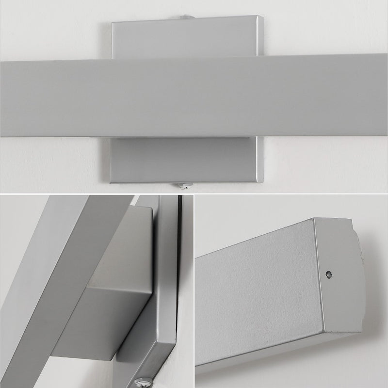Vara 49.5" Modern Minimalist Indoor/Outdoor Metal 350-Degree Rotate Dimmable Integrated Linear LED Wall Sconce