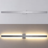 Vara 49.5" Modern Minimalist Indoor/Outdoor Metal 350-Degree Rotate Dimmable Integrated Linear LED Wall Sconce