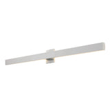 Vara 49.5" Modern Minimalist Indoor/Outdoor Metal 350-Degree Rotate Dimmable Integrated Linear LED Wall Sconce - JONATHAN Y
