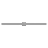 Vara 49.5" Modern Minimalist Indoor/Outdoor Metal 350-Degree Rotate Dimmable Integrated Linear LED Wall Sconce