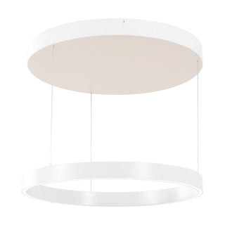 Jense 23.75" Minimalist Modern Metal Adjustable Dimmable Ring LED Pendant - JONATHAN Y