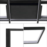 Palco 39" Contemporary Minimalist Metal Adjustable Dimmable Geometric Integrated LED Flush Mount - JONATHAN Y