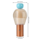Evonne 10.75" Modern Glam Candle-Style Rechargeable/Cordless Dimmable Integrated LED Table Lamp with Touch Sensor