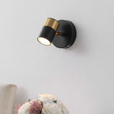 Paola 6" 1-Light Modern Adjustable Head Integrated Dimmable LED Rechargeable Wall Spotlight with Touch Sensor - JONATHAN Y