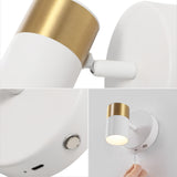 Paola 6" 1-Light Modern Adjustable Head Integrated Dimmable LED Rechargeable Wall Spotlight with Touch Sensor - JONATHAN Y