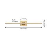 Santino 28" Modern Minimalist Swivel Integrated Dimmable LED Rechargeable Picture Light with Touch Sensor - JONATHAN Y
