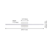 Santino 28" Modern Minimalist Swivel Integrated Dimmable LED Rechargeable Picture Light with Touch Sensor - JONATHAN Y