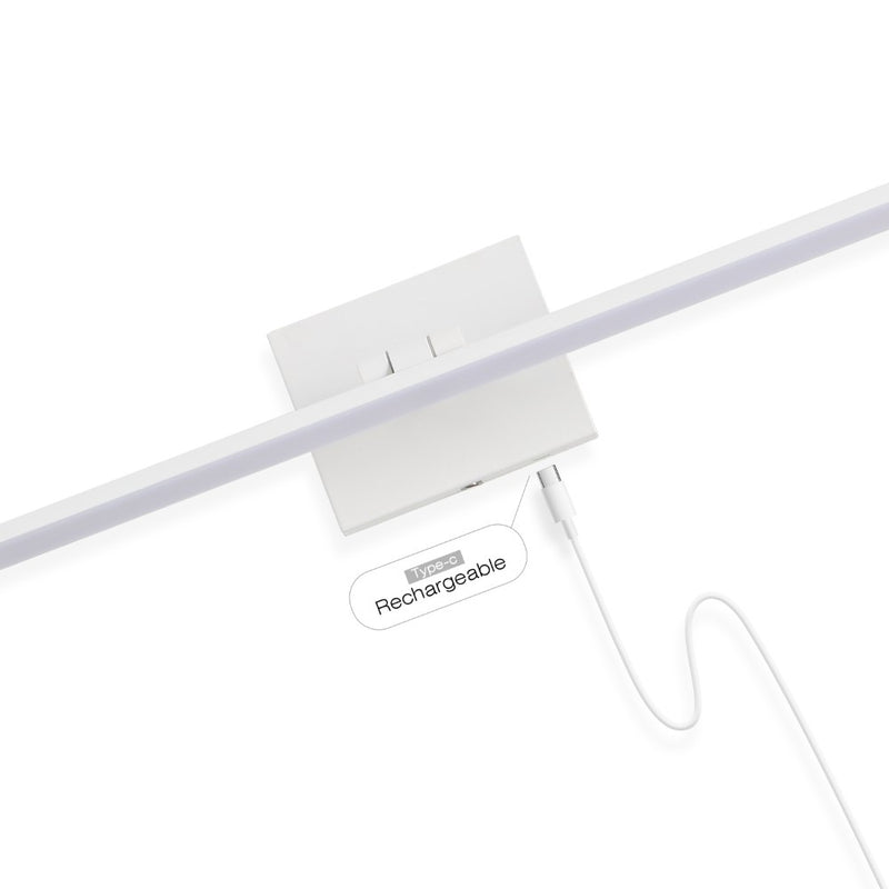Santino 28" Modern Minimalist Swivel Integrated Dimmable LED Rechargeable Picture Light with Touch Sensor - JONATHAN Y