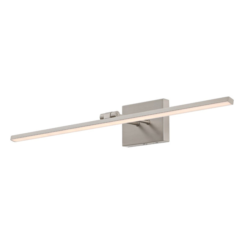 Santino 28" Modern Minimalist Swivel Integrated Dimmable LED Rechargeable Picture Light with Touch Sensor