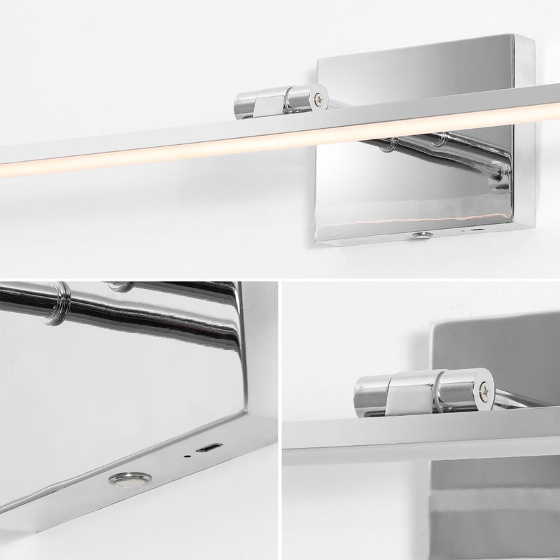 Santino 28" Modern Minimalist Swivel Integrated Dimmable LED Rechargeable Picture Light with Touch Sensor