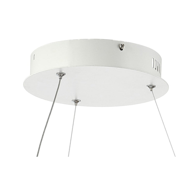 Baxter Modern Contemporary Aluminum Integrated LED Hoop Pendant - JONATHAN Y