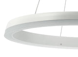 Baxter Modern Contemporary Aluminum Integrated LED Hoop Pendant - JONATHAN Y