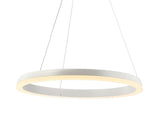 Baxter Modern Contemporary Aluminum Integrated LED Hoop Pendant - JONATHAN Y