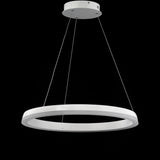 Baxter Modern Contemporary Aluminum Integrated LED Hoop Pendant - JONATHAN Y