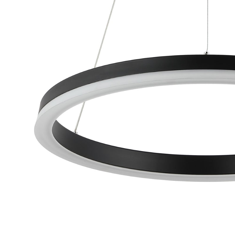 Baxter Modern Contemporary Aluminum Integrated LED Hoop Pendant