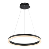 Baxter Modern Contemporary Aluminum Integrated LED Hoop Pendant