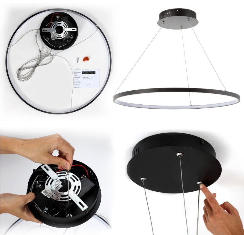 Brice  Modern Contemporary Iron Integrated LED Pendant