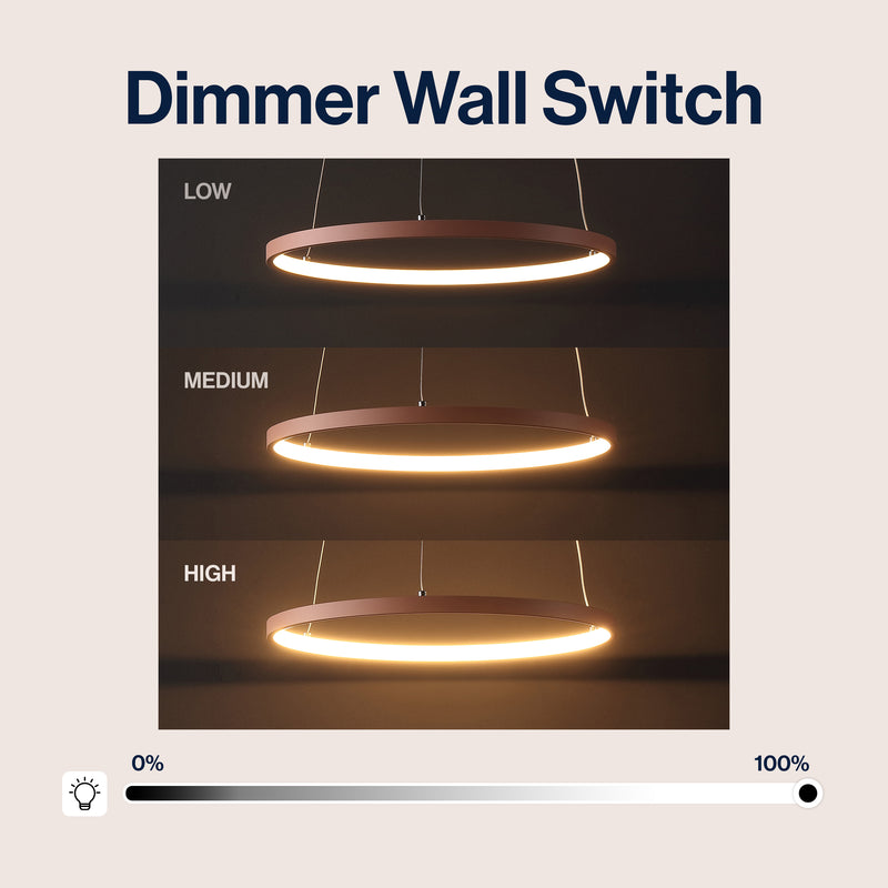 Brice  Modern Contemporary Iron Integrated LED Pendant