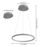Brice  Modern Contemporary Iron Integrated LED Pendant
