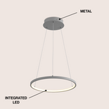 Brice  Modern Contemporary Iron Integrated LED Pendant