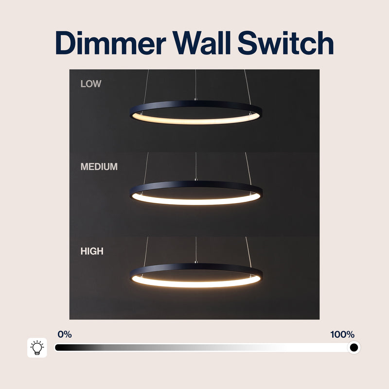 Brice  Modern Contemporary Iron Integrated LED Pendant