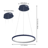 Brice  Modern Contemporary Iron Integrated LED Pendant