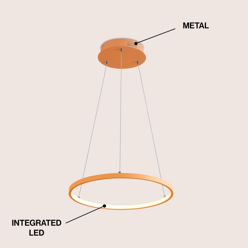 Brice  Modern Contemporary Iron Integrated LED Pendant