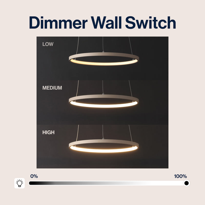Brice  Modern Contemporary Iron Integrated LED Pendant