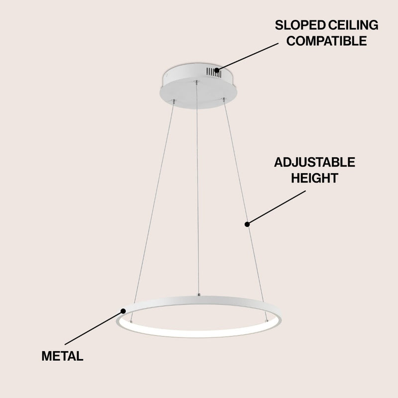Brice  Modern Contemporary Iron Integrated LED Pendant
