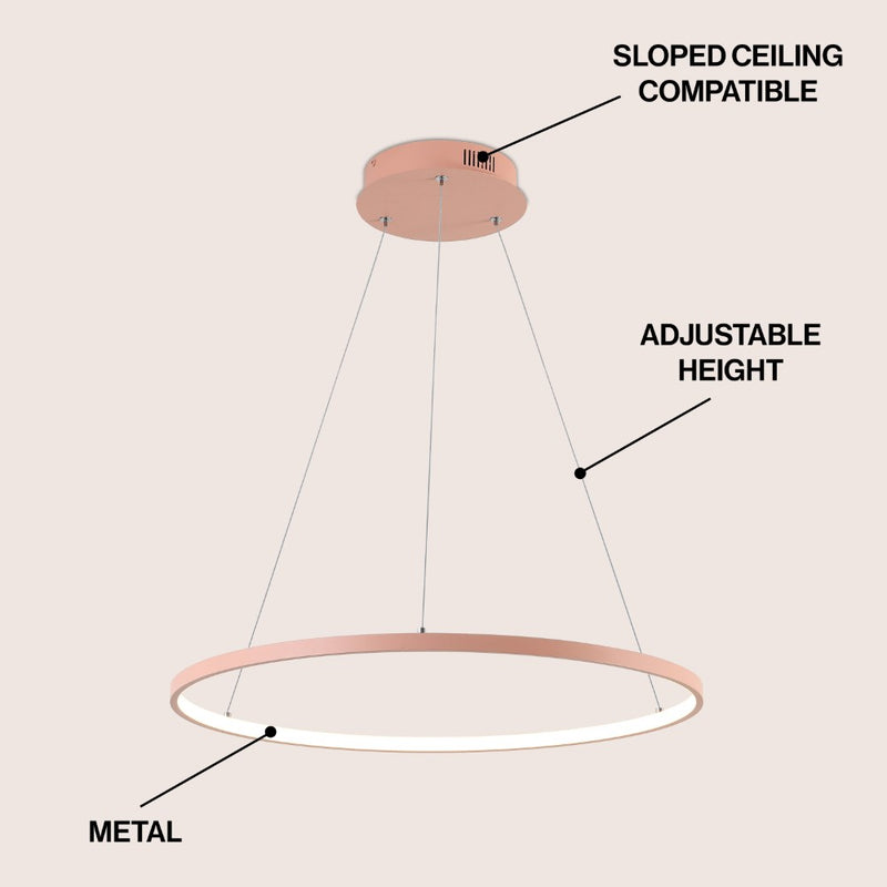 Brice  Modern Contemporary Iron Integrated LED Pendant