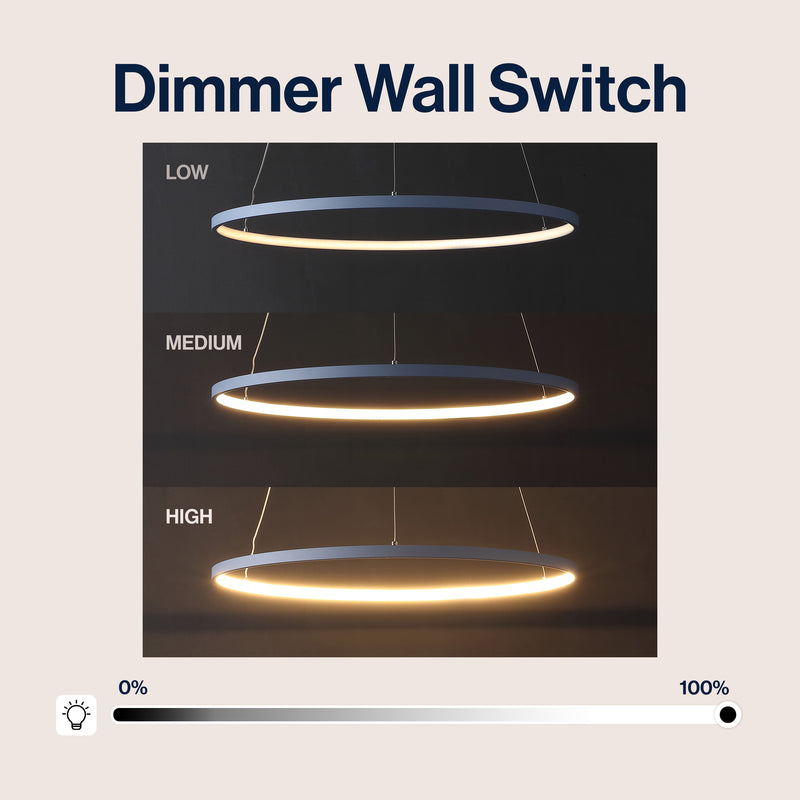 Brice  Modern Contemporary Iron Integrated LED Pendant