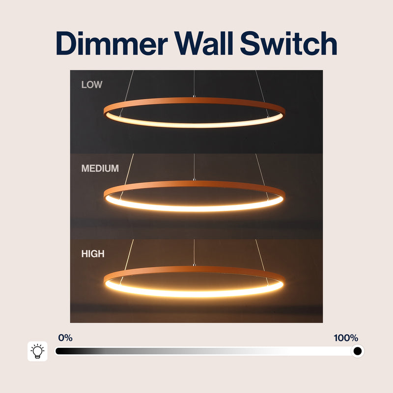 Brice  Modern Contemporary Iron Integrated LED Pendant