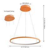 Brice  Modern Contemporary Iron Integrated LED Pendant